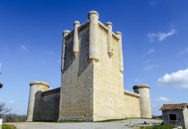 Kale barikat Torrelobaton Valladolid, İspanya