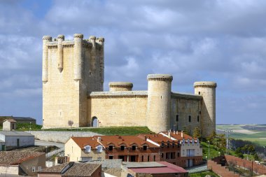 Kale barikat Torrelobaton Valladolid, İspanya