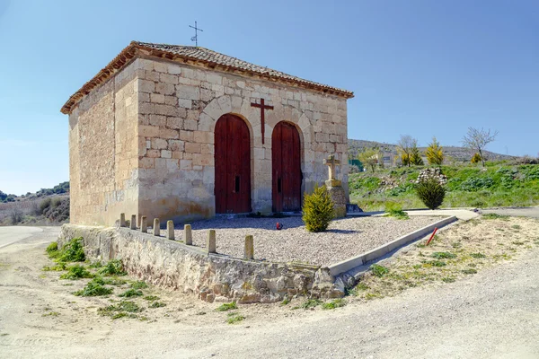 Pustelnia Santo Cristo w Curiel de Duero Hiszpania — Zdjęcie stockowe