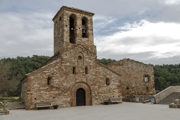 Sant Andreu de Castellnou Kościół romańsko-Castellnou, Hiszpania — Zdjęcie stockowe