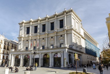 Teatro Real in Madrid Spain clipart