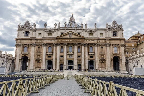 Szent Péter tér itt: Vatikán — Stock Fotó