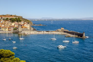 Collioure, Fransa Languedoc Roussillon, Pyrenees Orientales