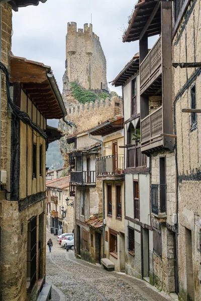 Burg der Stadt frias burgos, Spanien — Stockfoto