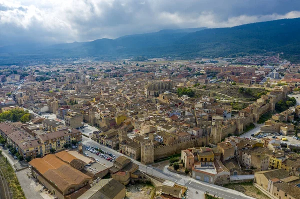 Vista Panoramica Della Città Montblanc Provincia Tarragona Catalogna Spagna — Foto Stock