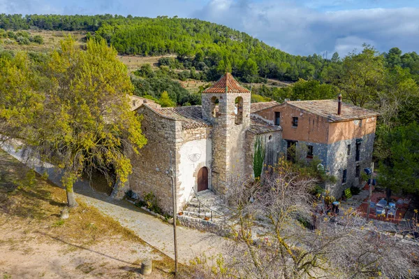 Chiesa Sant Jaume Esblada Tarragona Catalogna Spagna — Foto Stock