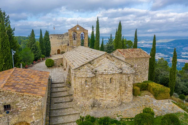 Kościół Santa Maria Gracia Tossa Montbui Tarragona Hiszpania — Zdjęcie stockowe