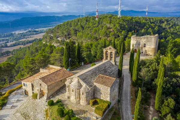 Igreja Pré Romana Século Santa Maria Gracia Tossa Montbui Tarragona — Fotografia de Stock