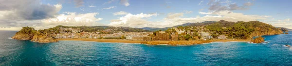 Populární Vesnice Tossa Mar Costa Brava Katalánsko Středozemní Moře Španělsko — Stock fotografie