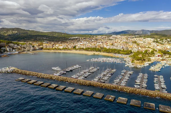 Uitzicht San Feliu Guixols Aan Costa Brava Catalonië Spanje — Stockfoto