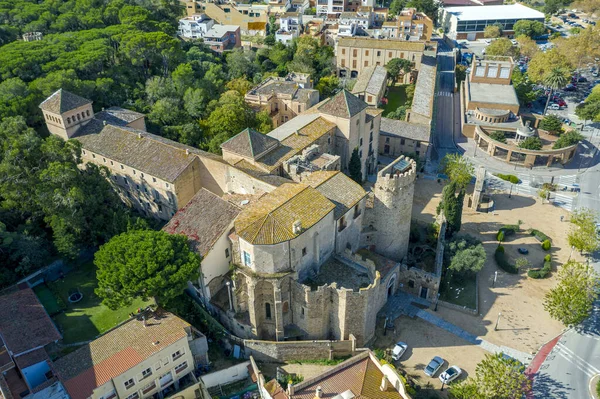 西班牙吉罗纳省科斯塔布拉瓦的Sant Naquu Guixols修道院 — 图库照片