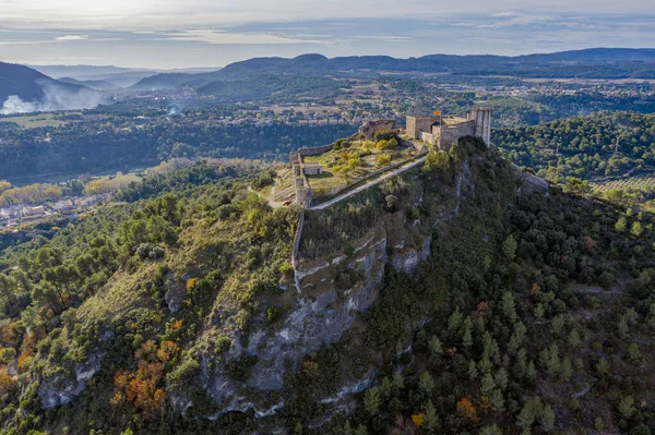 Castello Situato Nella Pobla Claramunt Catalogna Spagna — Foto Stock