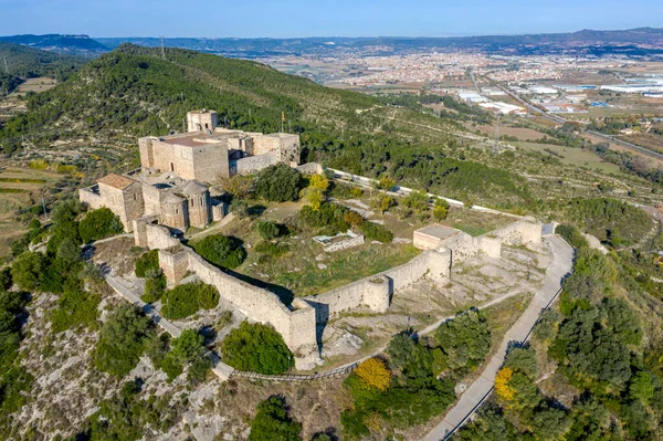 Castillo Situado Pobla Claramunt Cataluña España —  Fotos de Stock