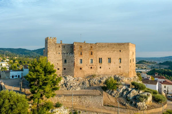 Medieval Castle Papiol Bank Llobregat River Barcelona Province Catalonia Spain — Stock Photo, Image