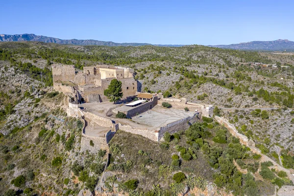 Замок Тамплієрів Міраветі Провінції Таррагона Іспанія — стокове фото