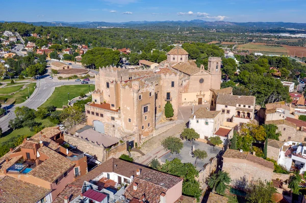 Uitzicht Sant Marti Kerk Het Kasteel Van Altafulla Altafulla Catalonië — Stockfoto