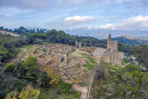 Ruins Church Santa Creu Rodes Girona Catalonia Spain — Stock Photo, Image