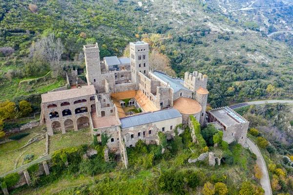 Romanesque Abbey Sant Pere Rodes Cap Creus Natural Park Former — Stock Photo, Image