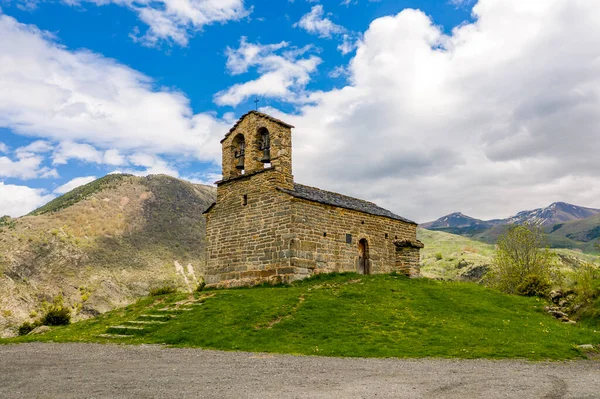 Římský Kostel Hermitage San Quirce Durro Katalánsko Španělsko Jeden Devíti — Stock fotografie