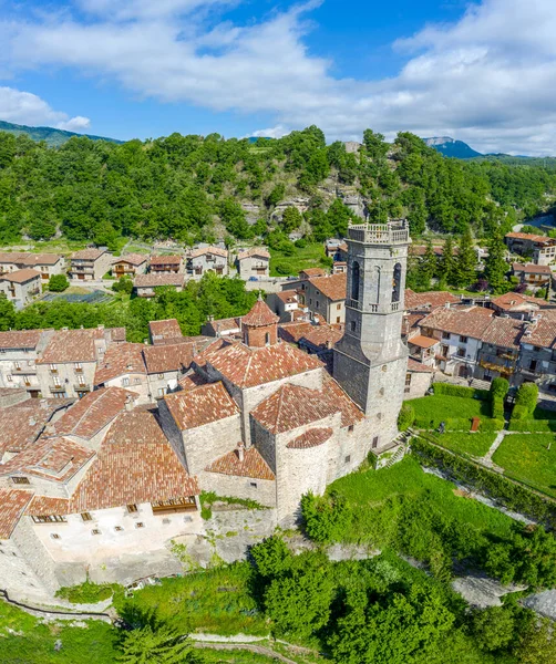 Kerk Van Sant Miquel Rupit Een Spaanse Gemeente Regio Osona — Stockfoto