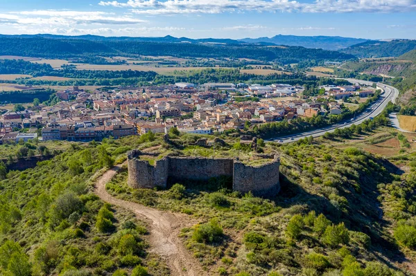 Balsareny View Fort Municipality Located Bages Region Province Barcelona Catalonia — стоковое фото