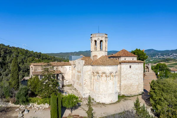 Santa Maria Kyrkan Ligger Sant Marti Sarroca Katalonien Spanien Aspe — Stockfoto