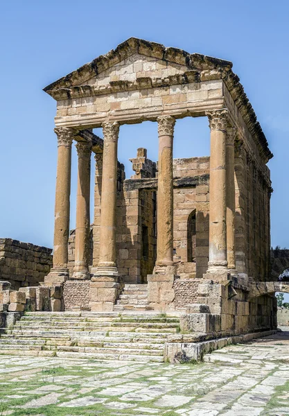 Ruínas romanas de Sufetula perto de Sbeitla — Fotografia de Stock