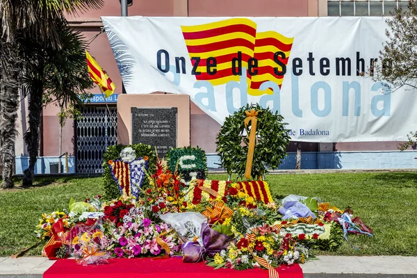 Tribute to the fallen on September 11, 1714 — Stock Photo, Image