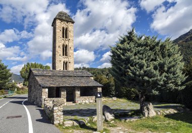 Romanesque church Sant Miquel d Engolasters, Andorra clipart