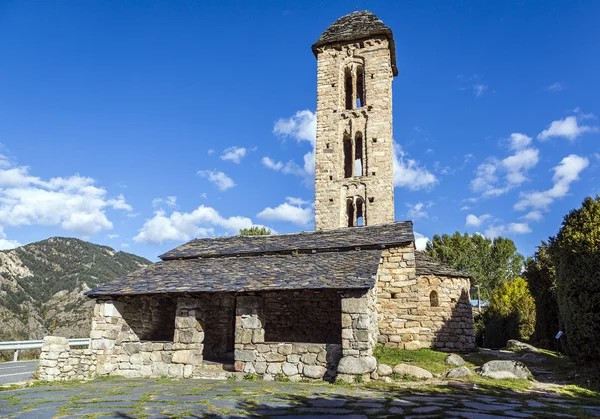 Chiesa romanica Sant Miquel d Engolasters, Andorra Fotografia Stock