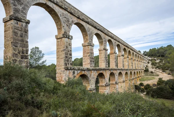 Aqueduto Romano Pont del Diable em Tarragona, Espanha — Fotografia de Stock