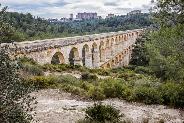 Római vízvezeték Pont del Ördöngösség, Tarragona, Spanyolország — Stock Fotó