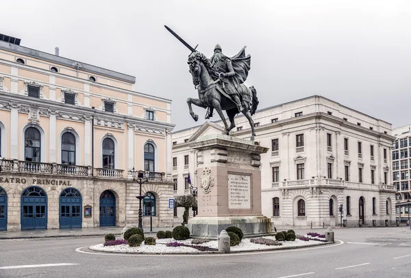 Estatua de El Cid en Madrid, España —  Fotos de Stock