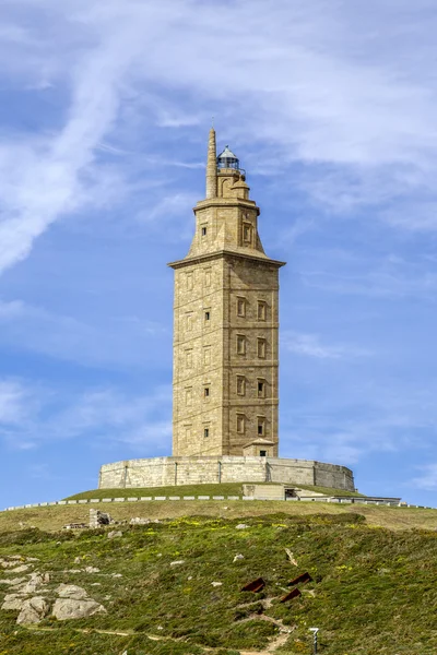 ヘラクレスの塔は、ラ ・ コルーニャ、ガリシア、スペイン — ストック写真