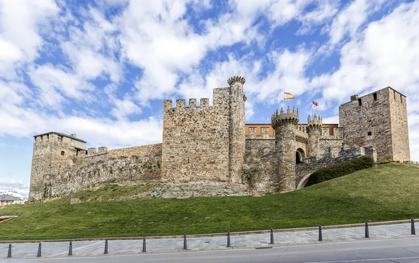 Ponferrada, Bierzo kalede Templar ev veya ana girişi — Stok fotoğraf