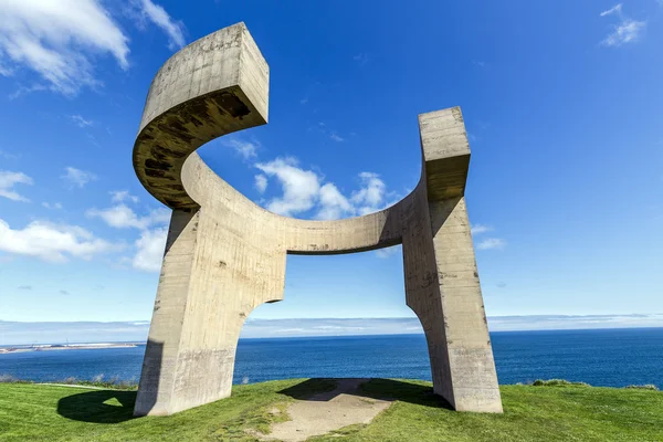 Eulogia do Horizonte em Gijon, Espanha . — Fotografia de Stock