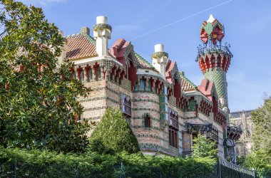 Kule ayrıntı Comillas Gaudi Caprico