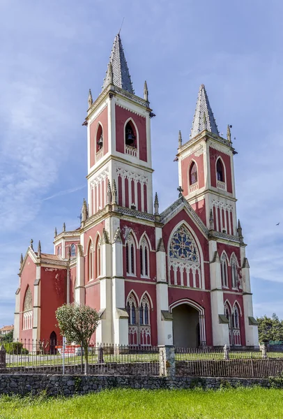 Medeltida kyrkan i Cóbreces, Cantabria, Spanien — Stockfoto