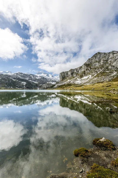 湖 Ercina Covadonga，阿斯图里亚斯西班牙 — 图库照片