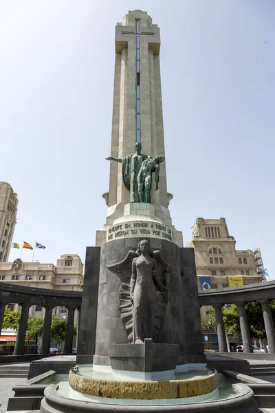 Pocta padlým v občanské válce Santa Cruz Tenerife — Stock fotografie