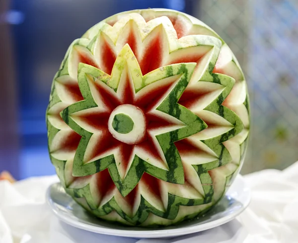 Decoration cut watermelon — Stock Photo, Image