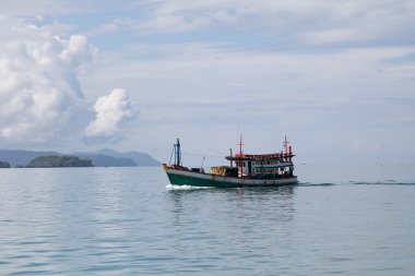 Fishering tekne Tayland andaman Denizi