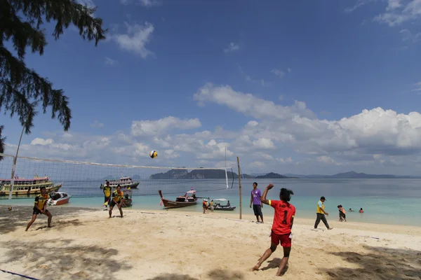 Beach Volley Ball compétition sur la plage — Photo