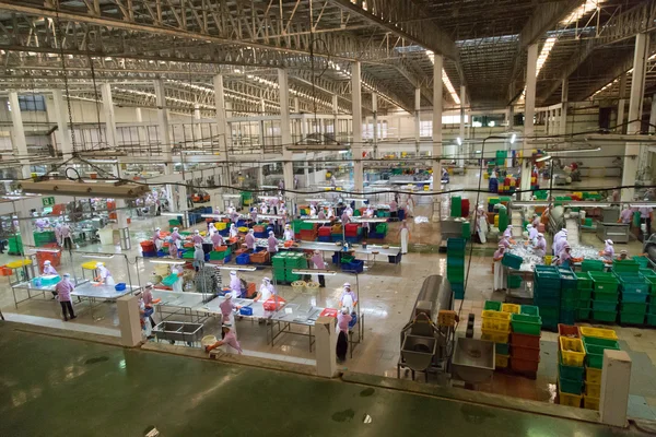 Pescado puede Industria Pum Pui Marca — Foto de Stock