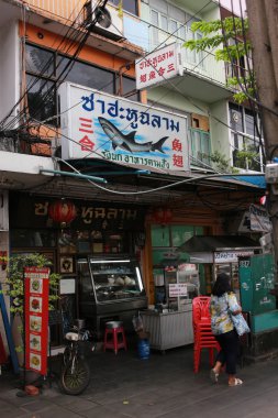 Köpekbalığı yüzgeci çorbası Restoran Bangkok - Tayland