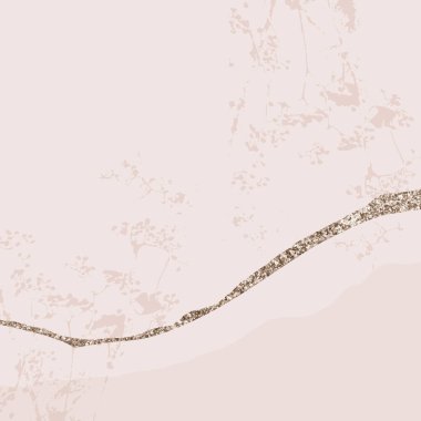 Pembe allık ve altın folyo rengi ile soyut Mermer Moda Dokusu