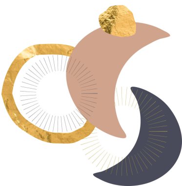 Modern soyut göksel illüstrasyon Clipart 