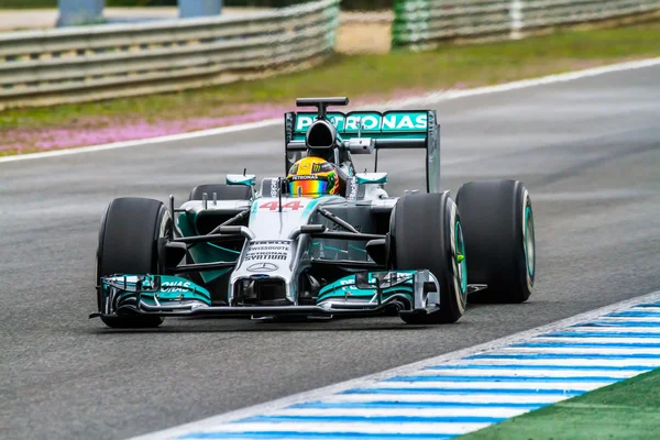 Equipe Merceces F1, Lewis Hamilton — Fotografia de Stock