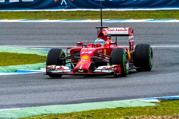 Squadra scuderia ferrari f1, fernando alonso — Foto Stock