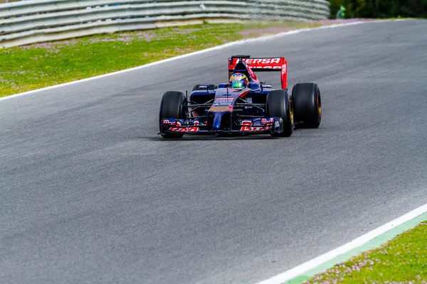 Týmu toro rosso f1, jean-eric vergne — Stock fotografie